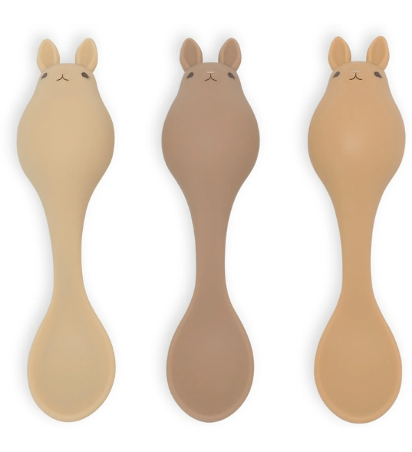 Konges Sløjd 3 Pack Baby Spoon Bunny