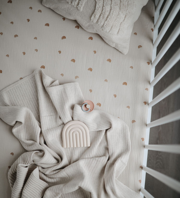Mushie Medium Crib Sheet