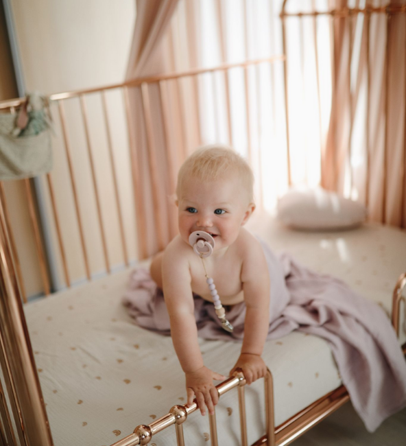 Mushie Medium Crib Sheet