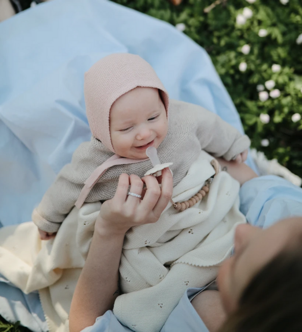 Mushie Knitted Baby Blanket