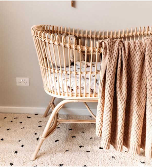 Diamond Knit Baby Blanket