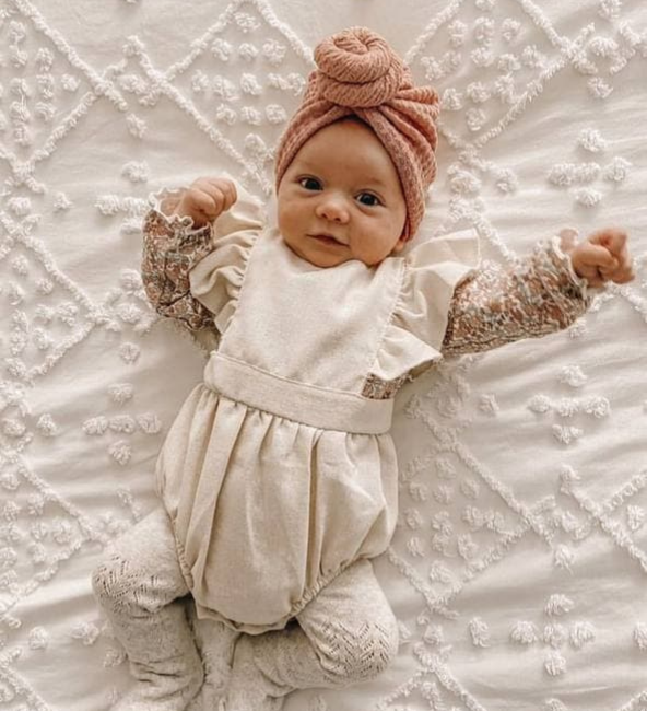 Dusty Pink Waffle Knot Turban