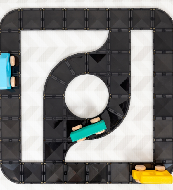 Connetix Tiles | 48 Piece Creative Roads Pack