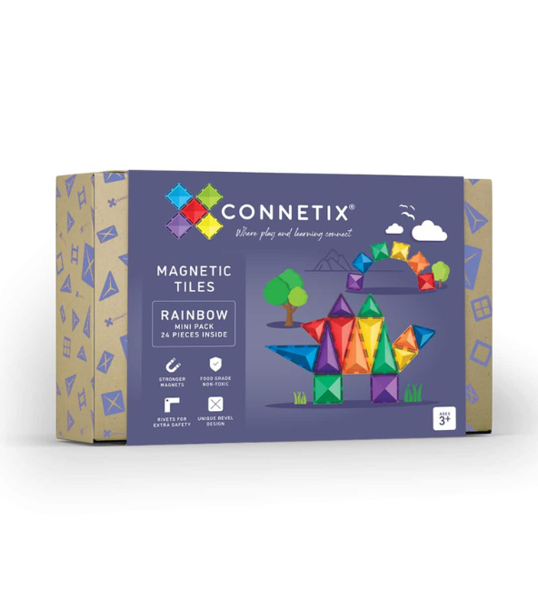 Connetix Tiles | Rainbow Mini Pack 24 pc